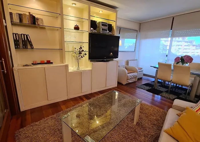 Lägenhet Exclusivo Piso Luminoso Y Calido En Santander, Con Parking Gratuito Y Ascensor Con Acceso Directo Al Apartamento